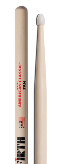 Baquetas Vic Firth American Classic 7AN con punta de nailon (par)